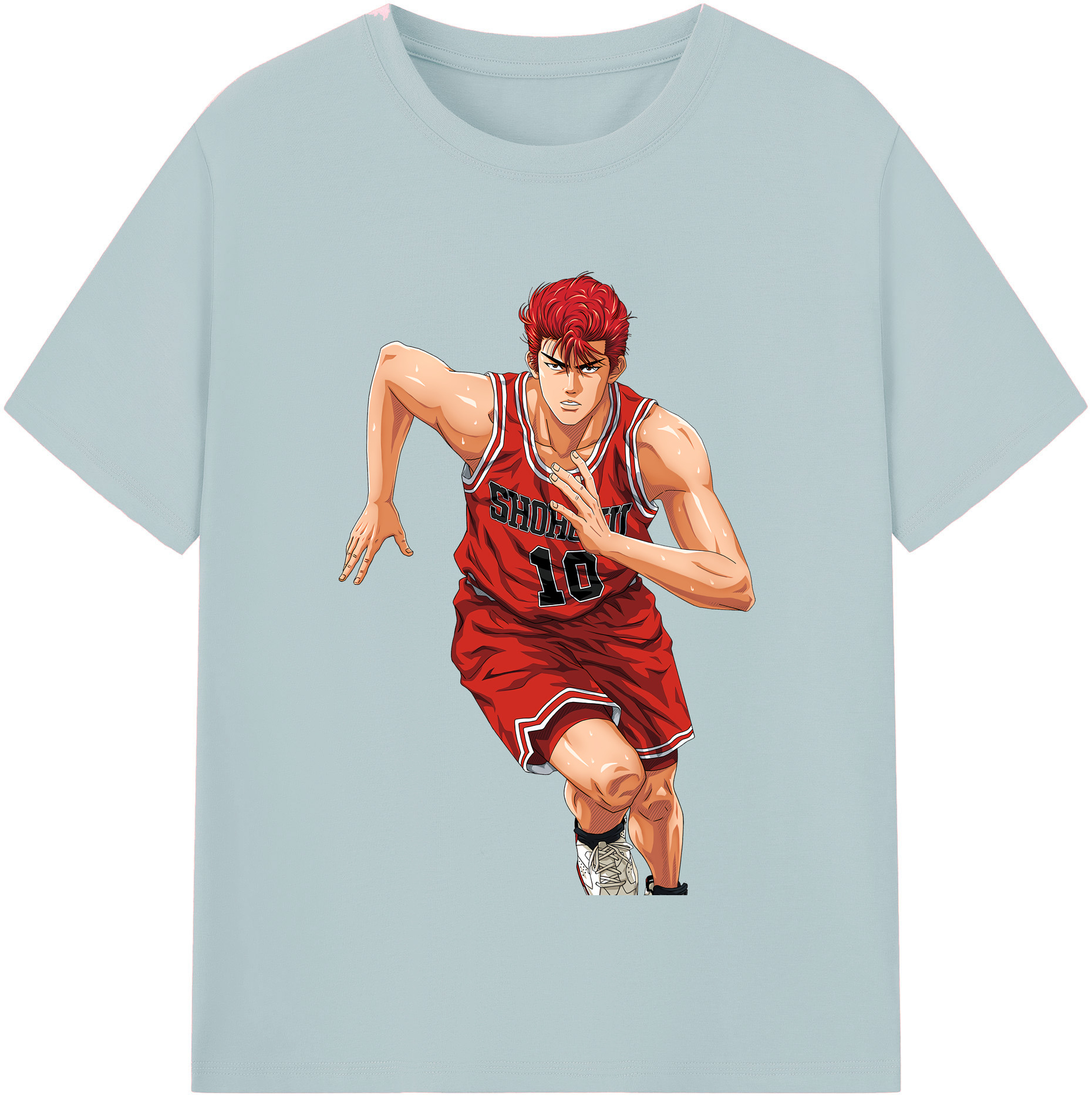 SLAM DUNK／スラムダンク 綿100％半袖Tシャツ（フロントプリント）